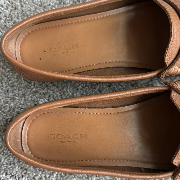 Coach Fredrica tan leather loafers - Picture 12 of 12